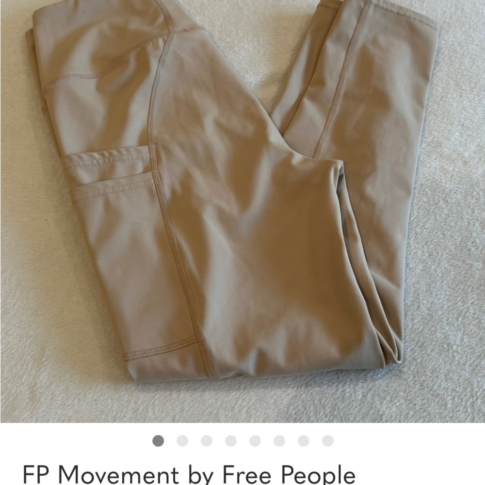 Like New Womens FP Movement by Free People Beige/Tan Leggings
